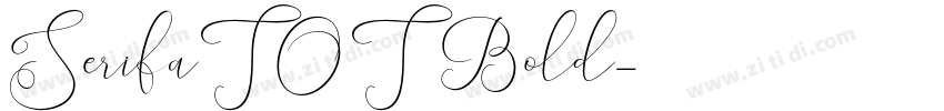 SerifaTOT Bold字体转换